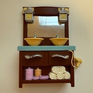 Fisher Price Loving Family 2008 double sink vanity